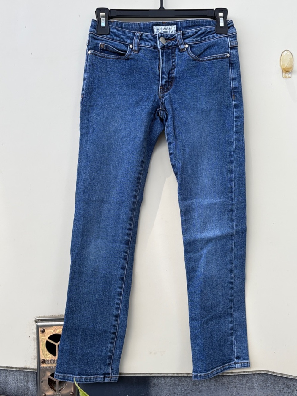 Jill Stuart Straight-Leg Midwash Blue Jeans - Picture 2 of 5
